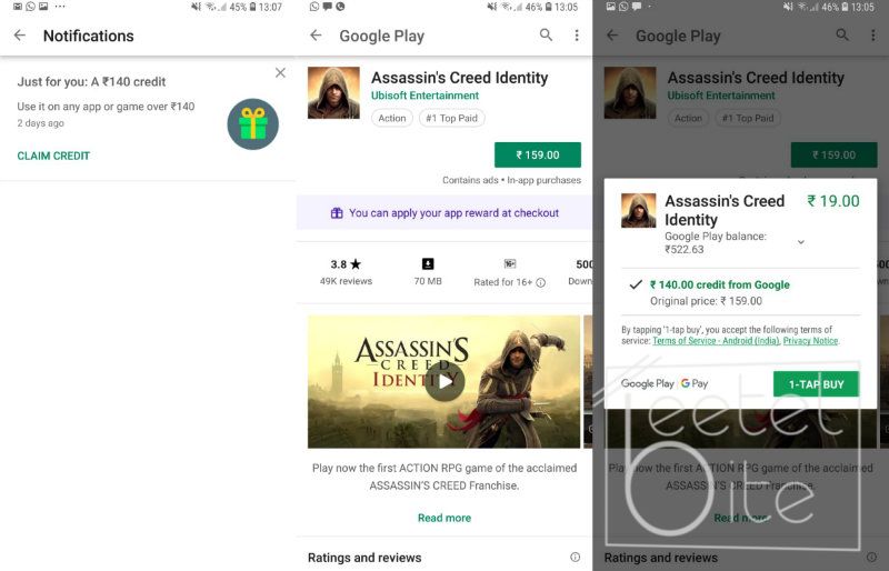 Here's how to get free Google Play Store credit for making