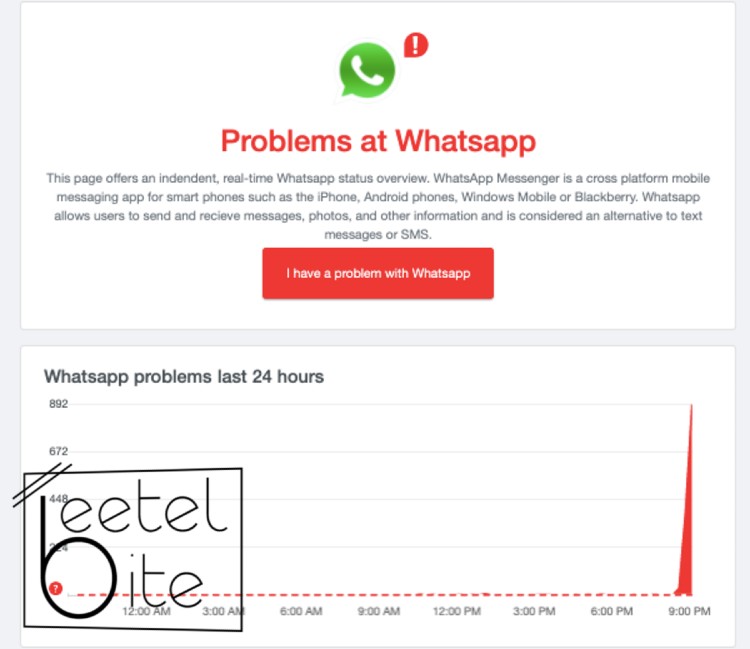 whatsapp down